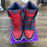 Supreme SB Dunk High By Any Means Navy (USED)