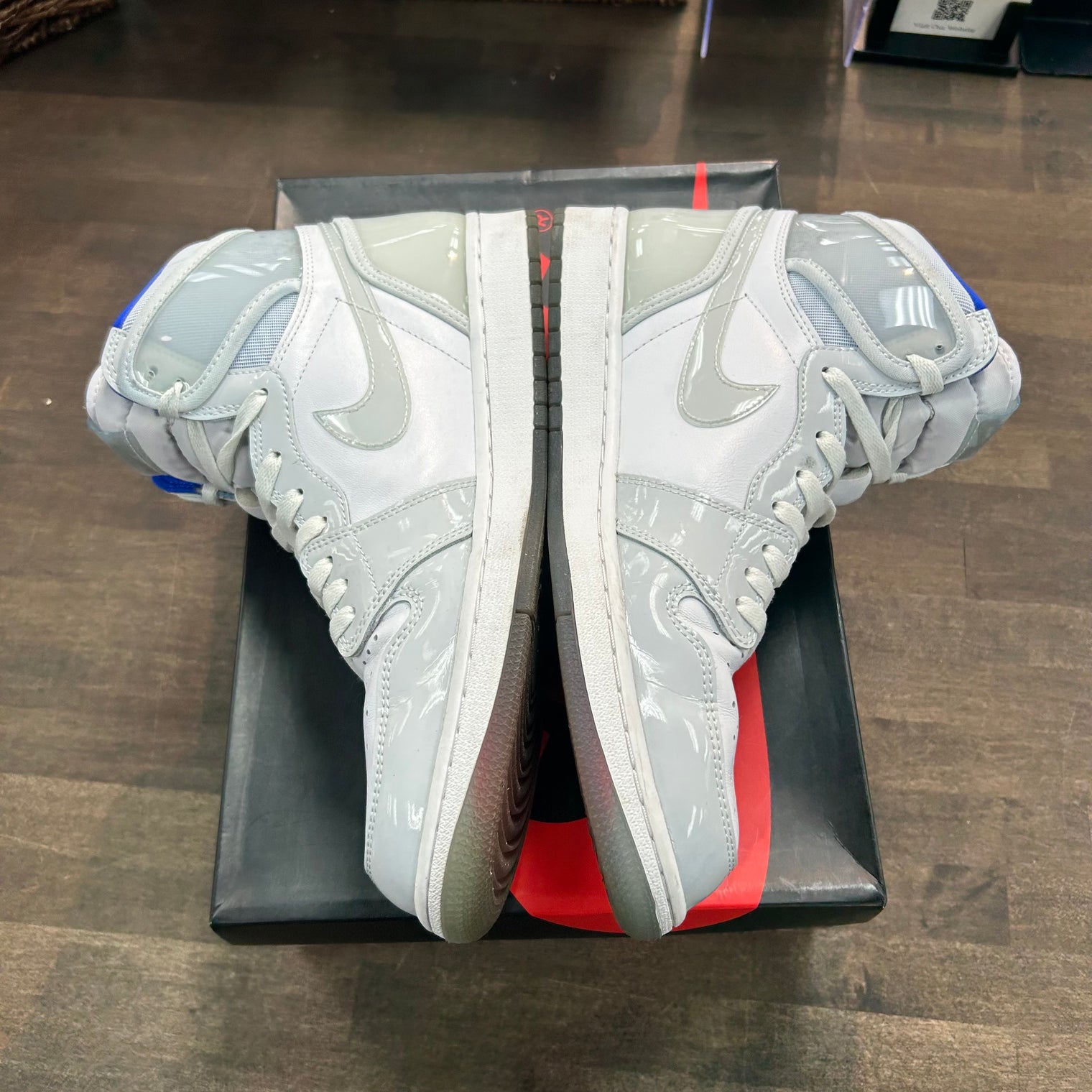 Zoom White Racer Blue Jordan 1 Retro High (USED)