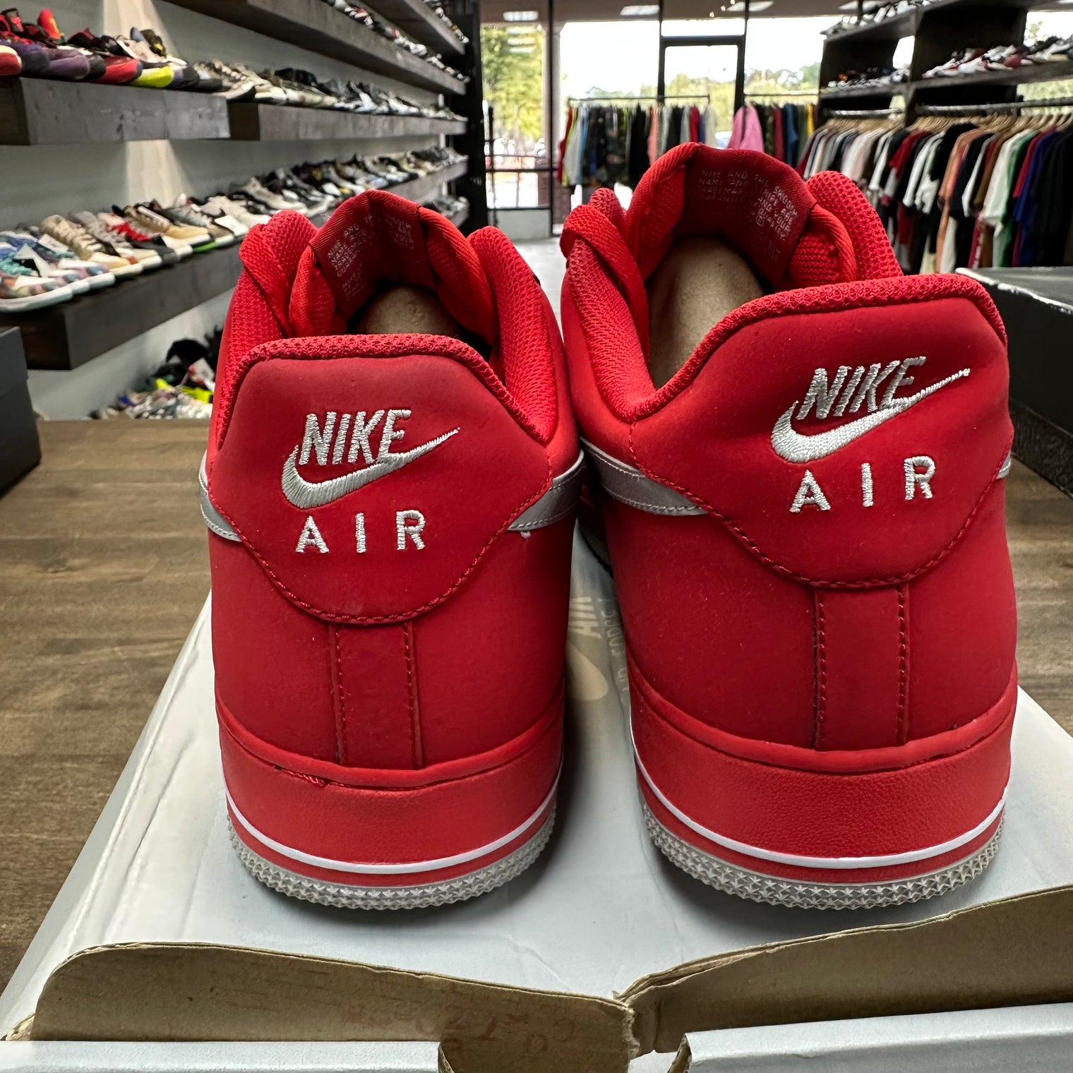 Grey Red Air Force 1 Low (USED)