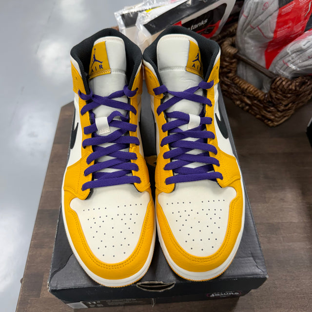 Lakers Jordan 1 Mid SE (USED)