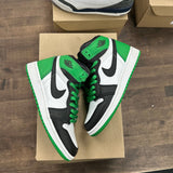 Jordan 1 Retro High OG Lucky Green (US 5Y) (USED, No Box) Size 5Y (Pre-Owned) - Image 1