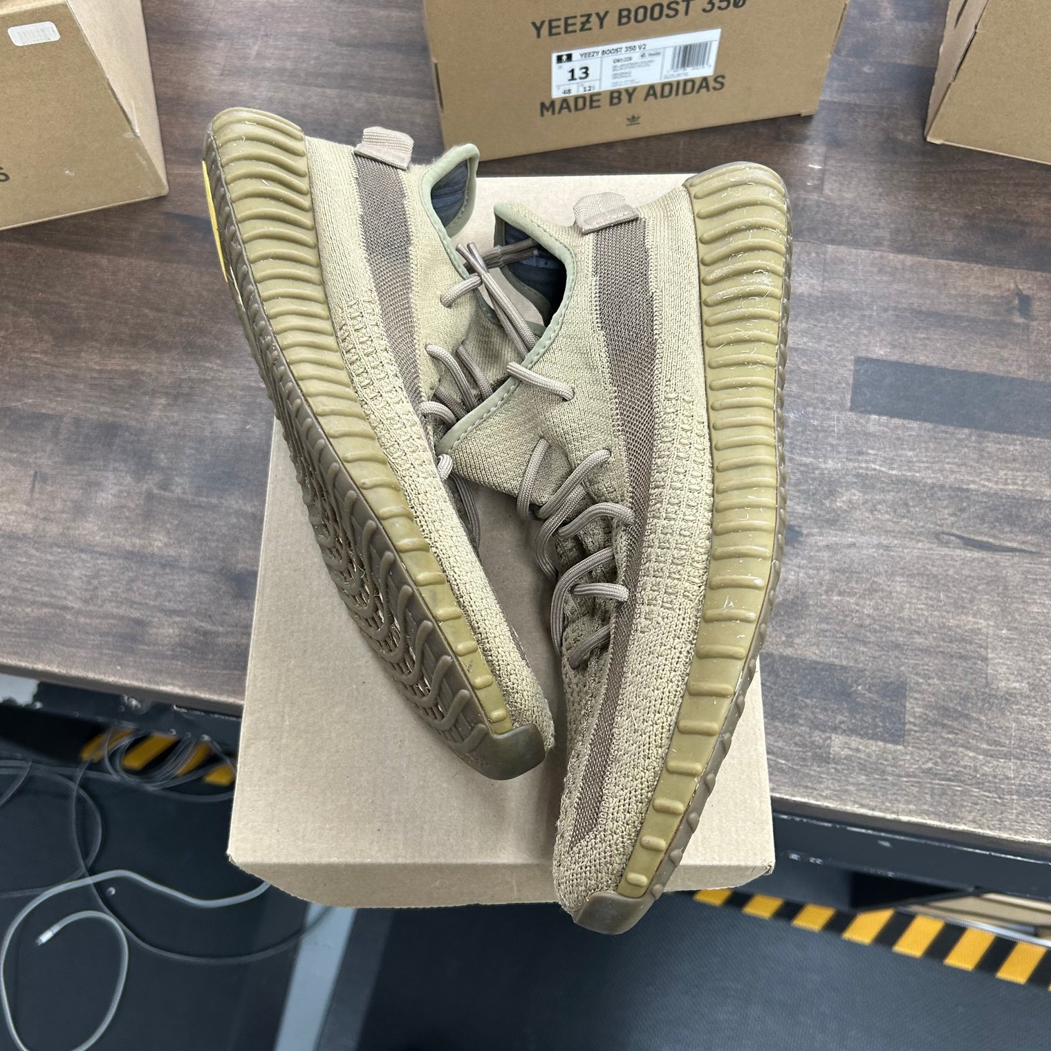 Earth adidas Yeezy 350 (USED, No Insoles, No Box)