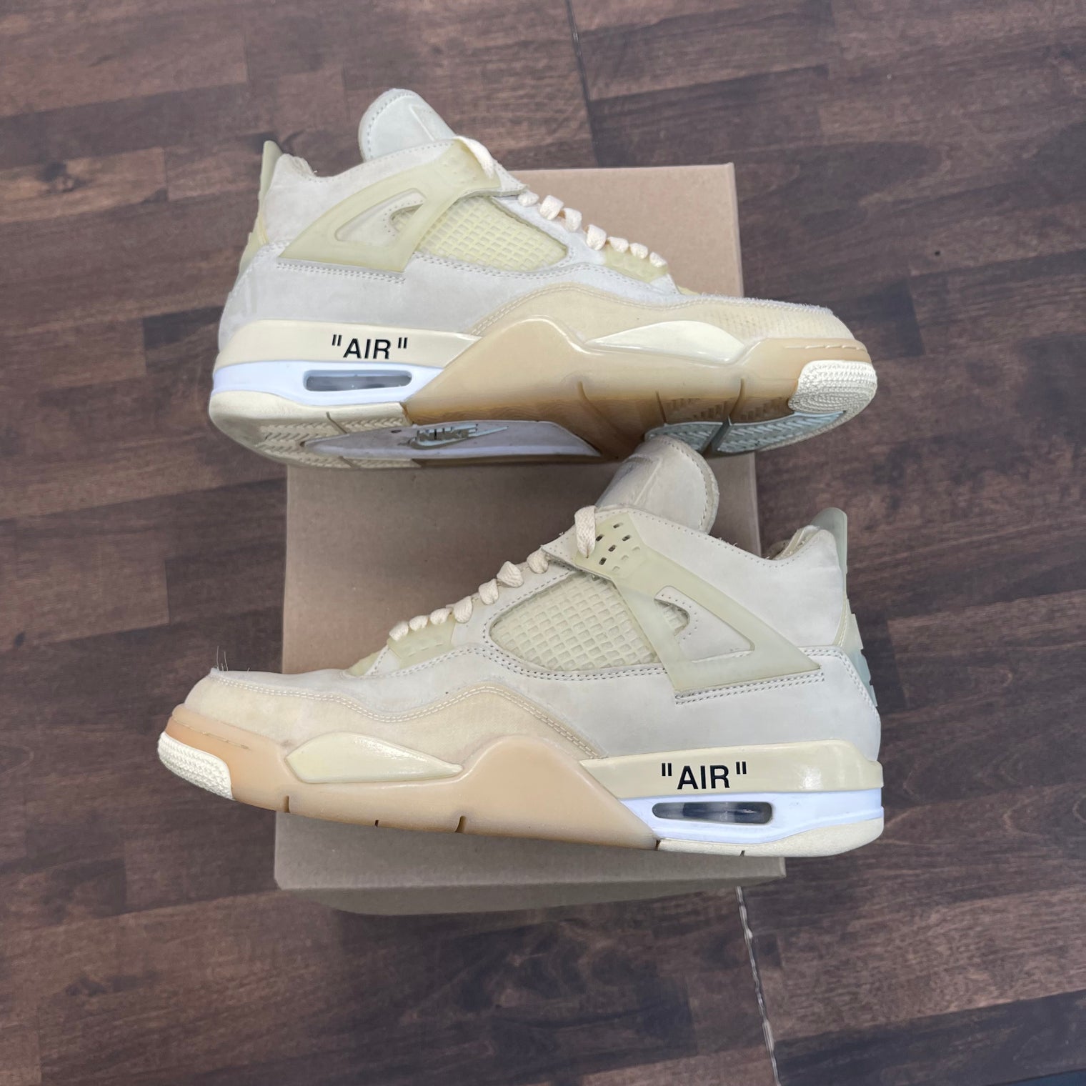 Jordan 4 W Off White Sail (USED NO BOX)