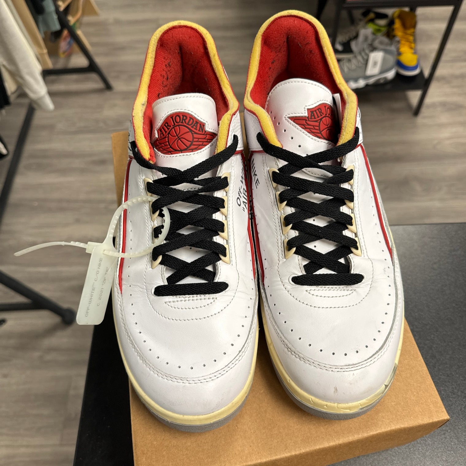 Off-White Jordan 2 White Varsity Red (USED, No Box)