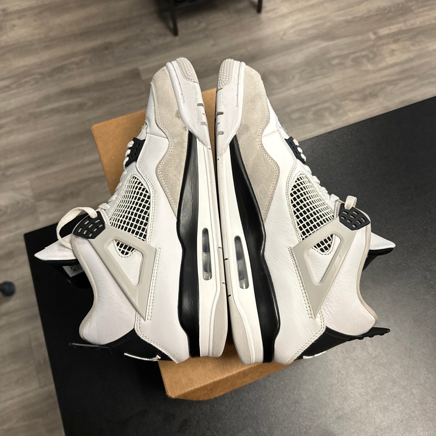 Jordan 4 Retro Military Black (USED, no box)