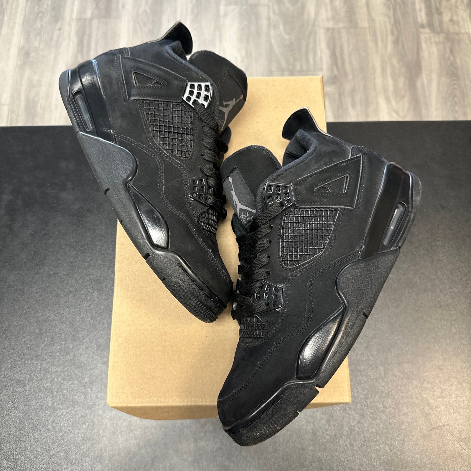 Black Cat Jordan 4 (USED;NO BOX)
