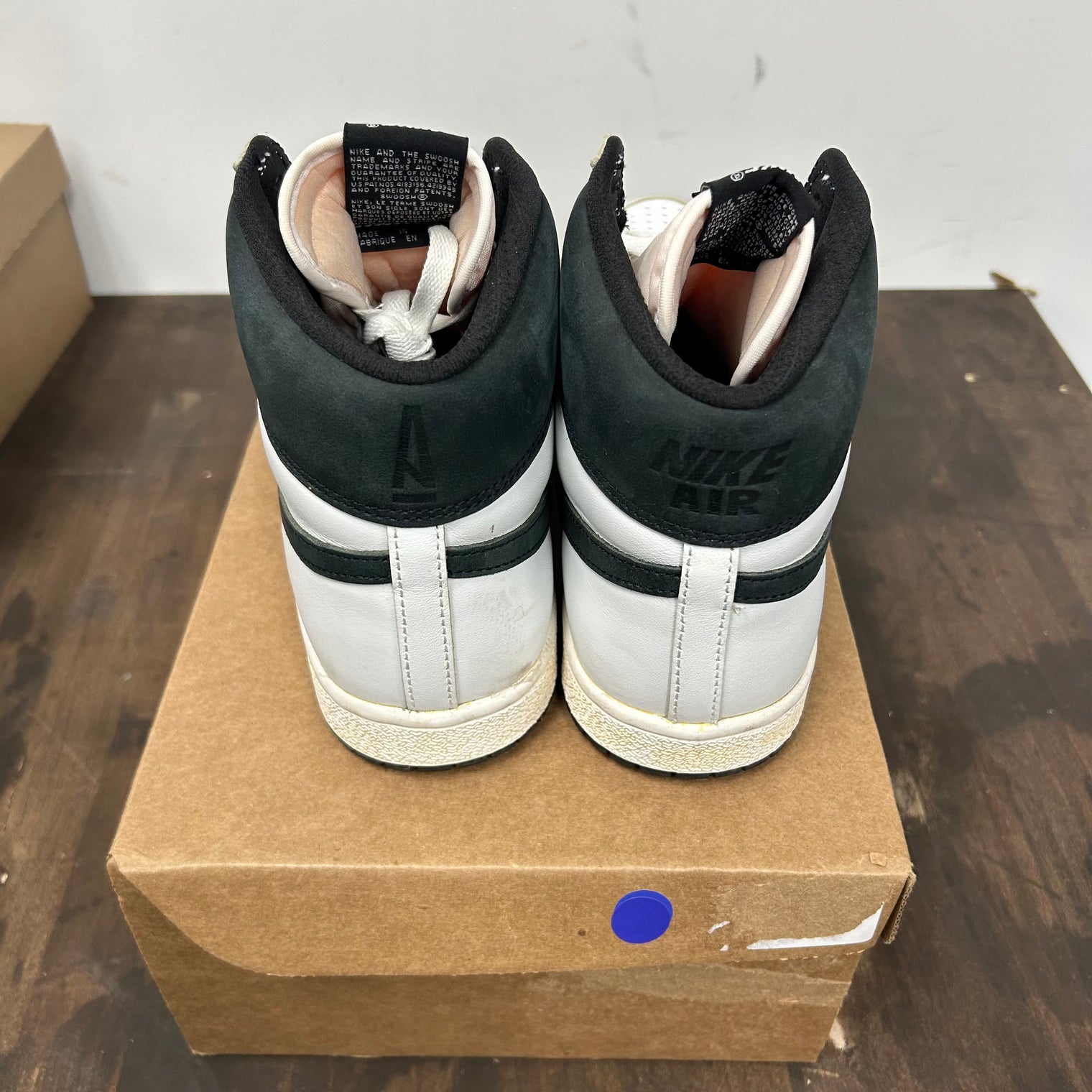 A Ma Maniere Jordan Air Ship Black White (USEd,No Box)
