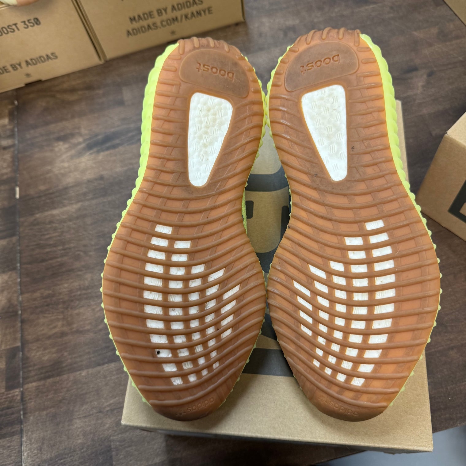 Semi Frozen Yellow Yeezy 350 (USED)