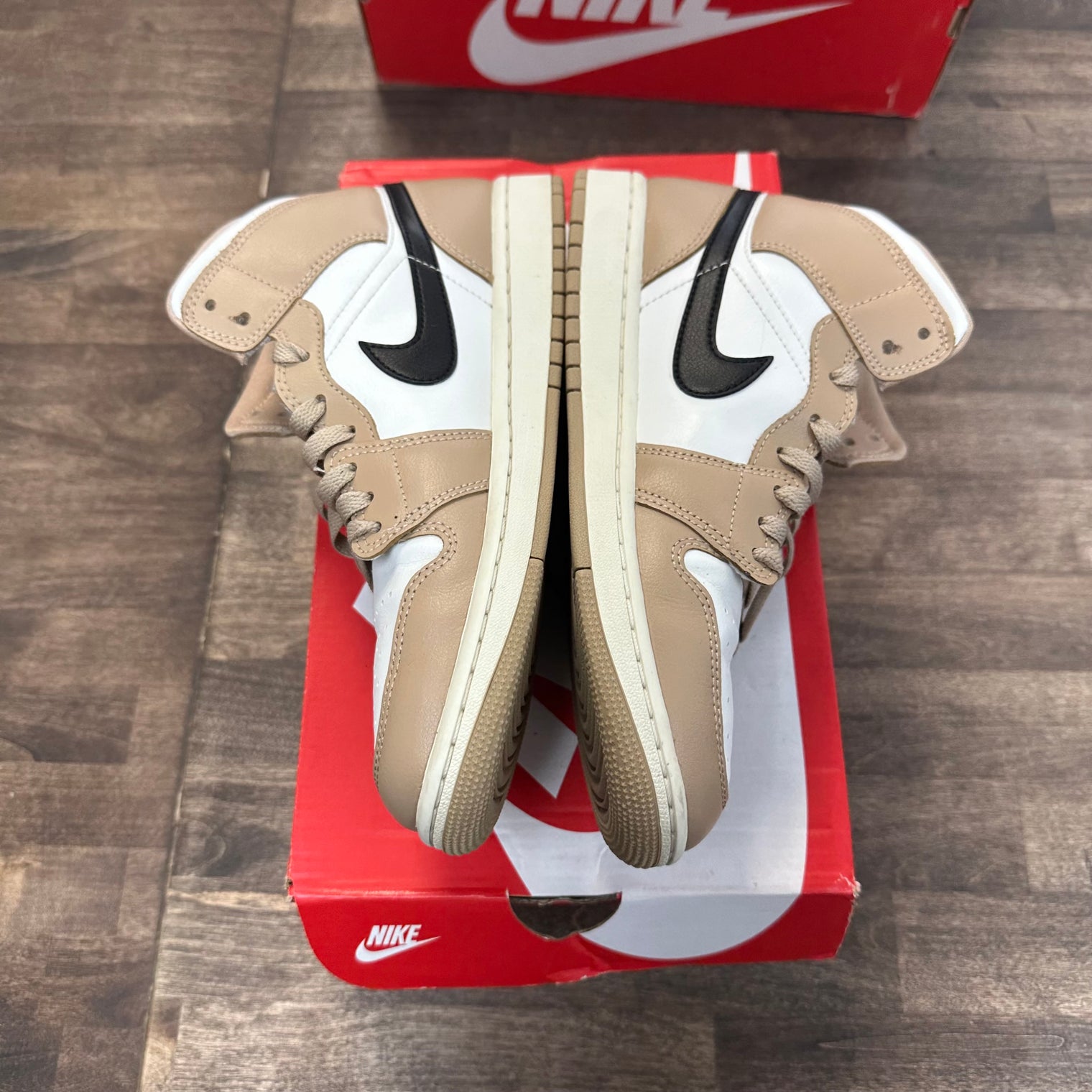 (W) Desert Sail Jordan 1 Mid (USED,Replacement Box)