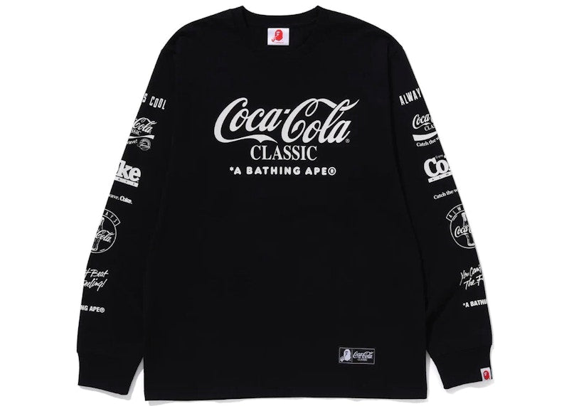BAPE x Coca-Cola Milo L/S Tee Black
