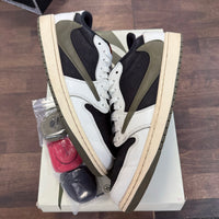 Olive Travis Scott Jordan 1 Low (W) (USED)
