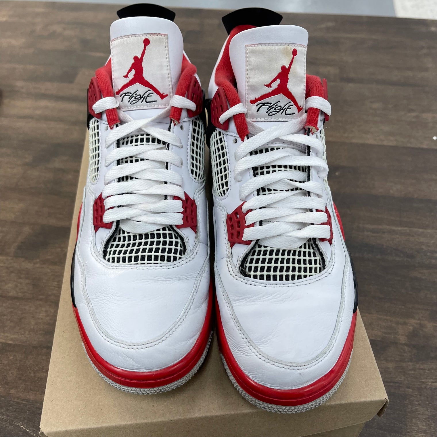 Fire Red Jordan 4 (USED, No Box)