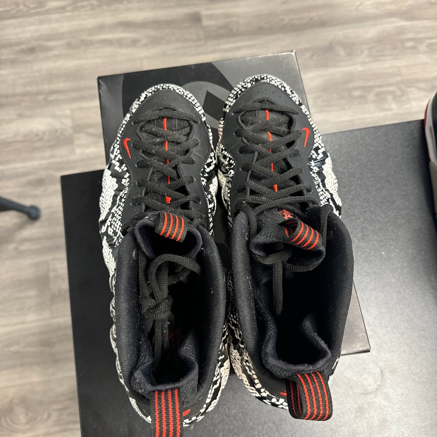 Albino Snakeskin Nike Air Foamposite (USED;NO BOX)