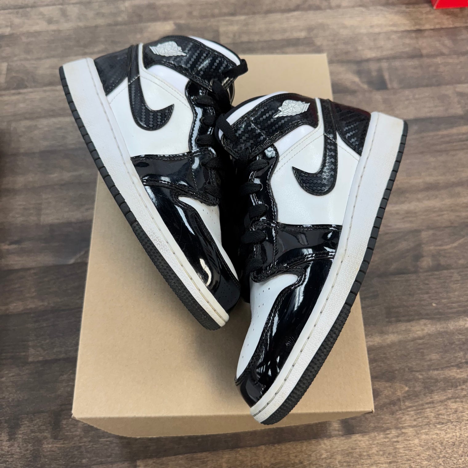 Carbon Fiber Jordan 1 Mid (GS) (USED, No Box)