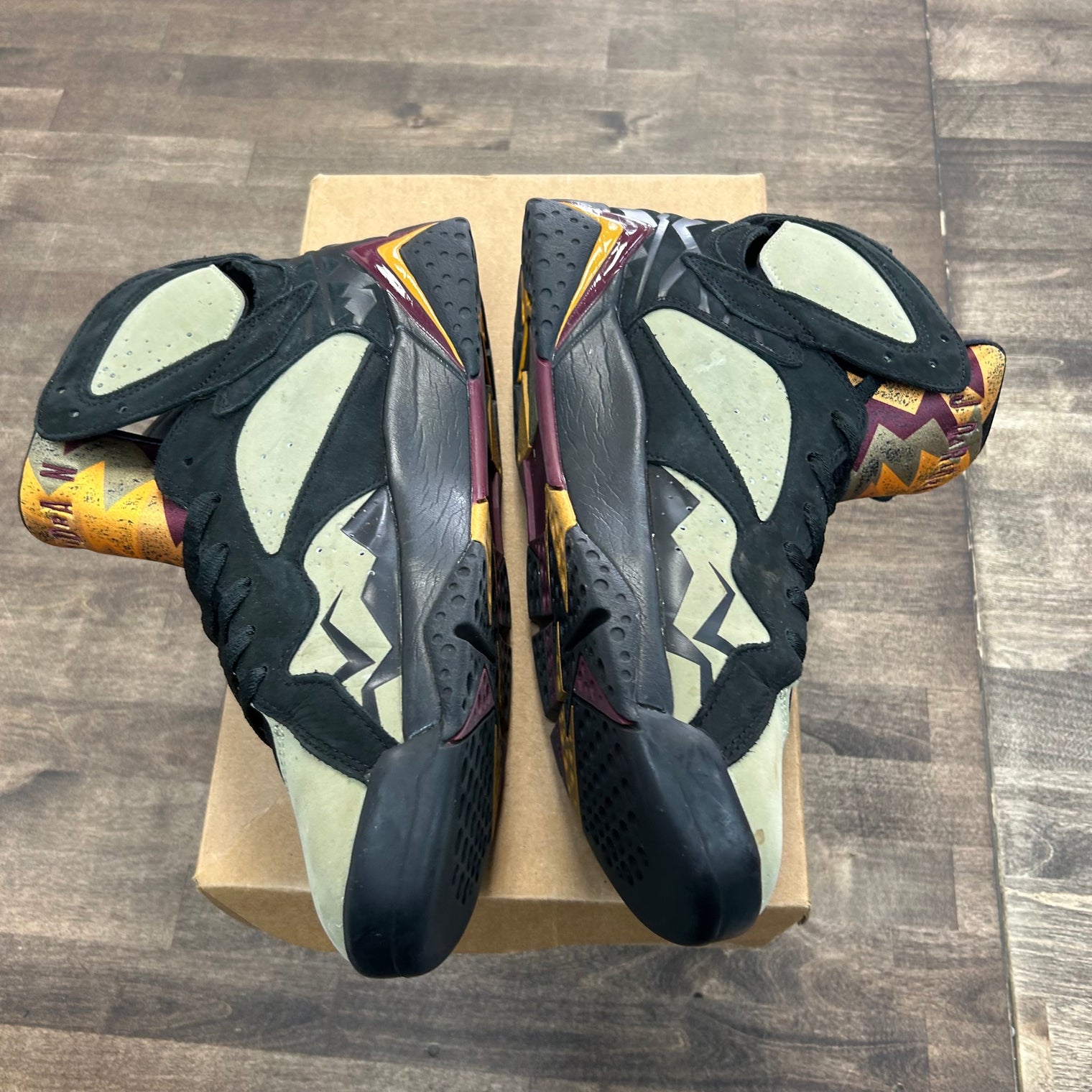 Jordan 7 Retro Black Olive (US 10) (USED,No Box, No Insoles)