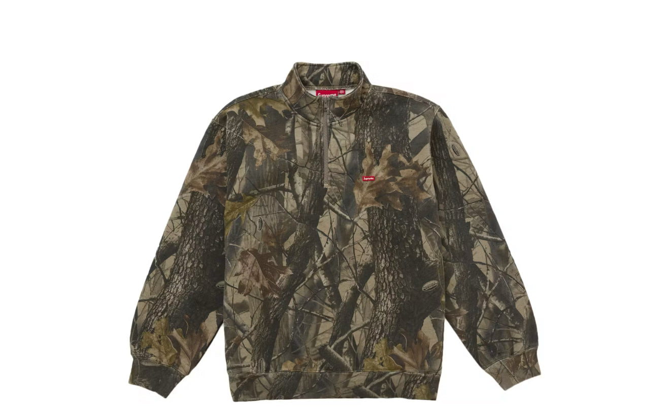 Supreme Small Box Half Zip Pullover Realtree Camo