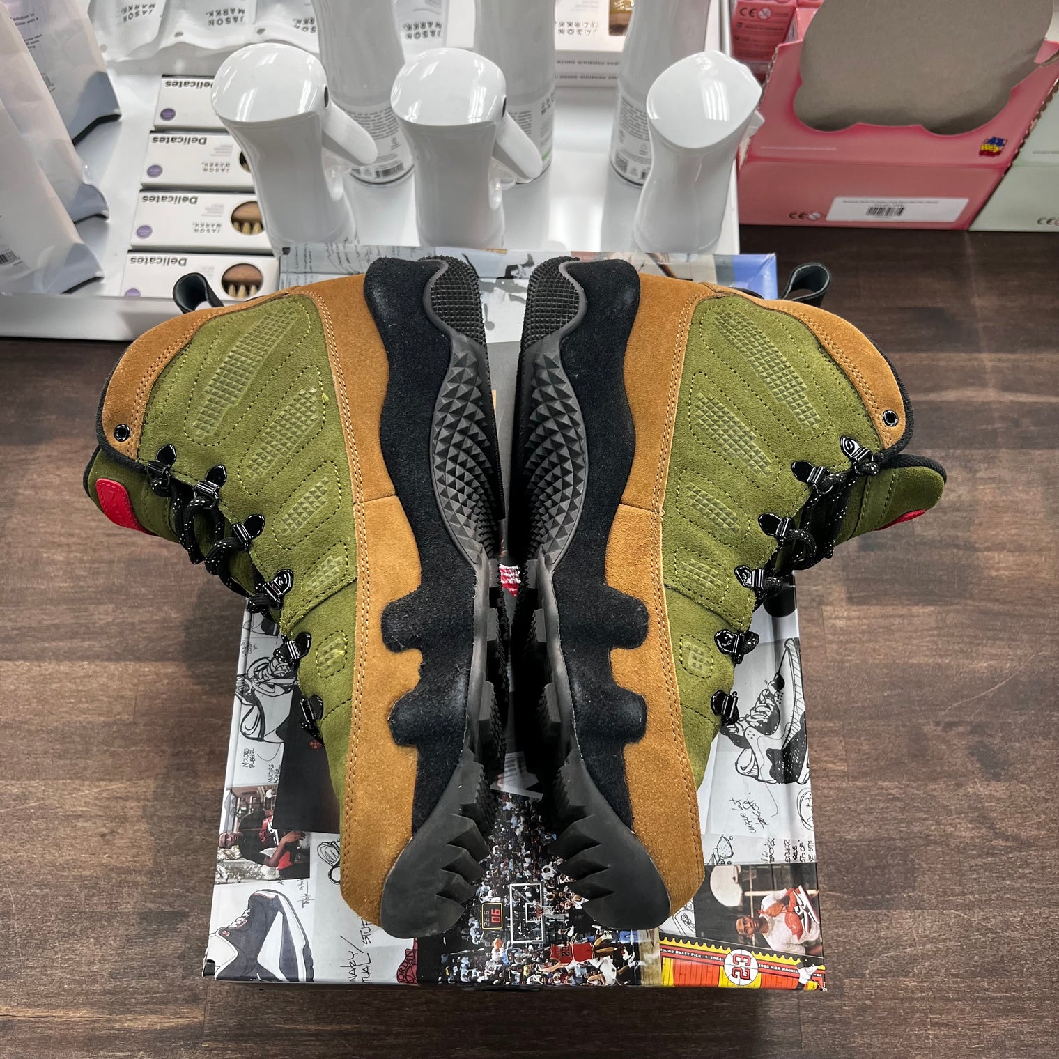Military Brown Legion Green Jordan 9 NRG Boot (USED)