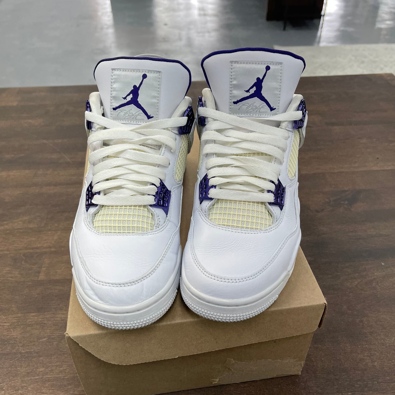 Purple Metallic Jordan 4 (USED,No Box)