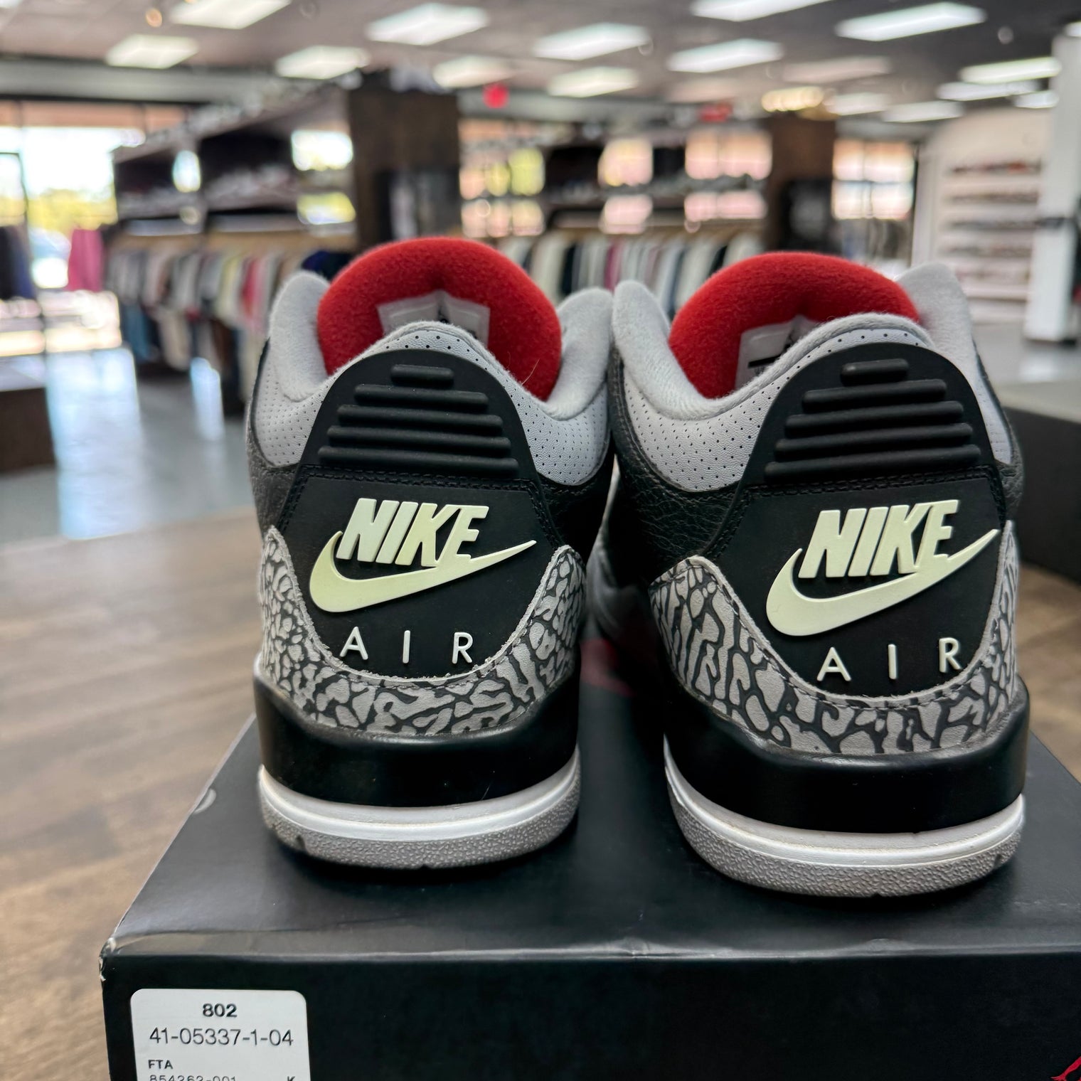 Black Cement Jordan 3 2018 (USED)