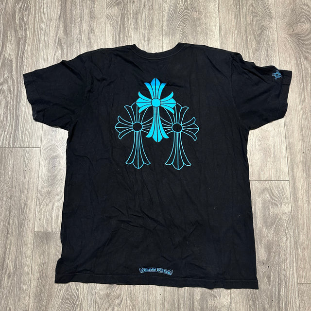 Chrome Hearts Triple Cross Baby Blue Tee (USED)