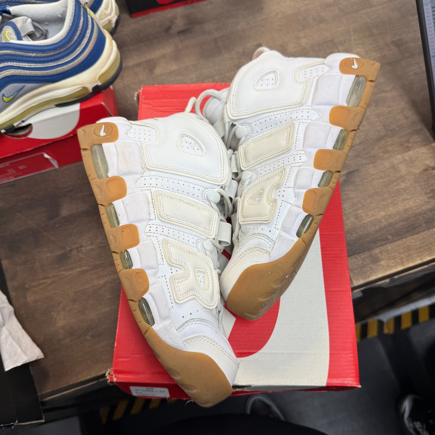 White Gum Nike Air More Uptempo (2016) (USED)