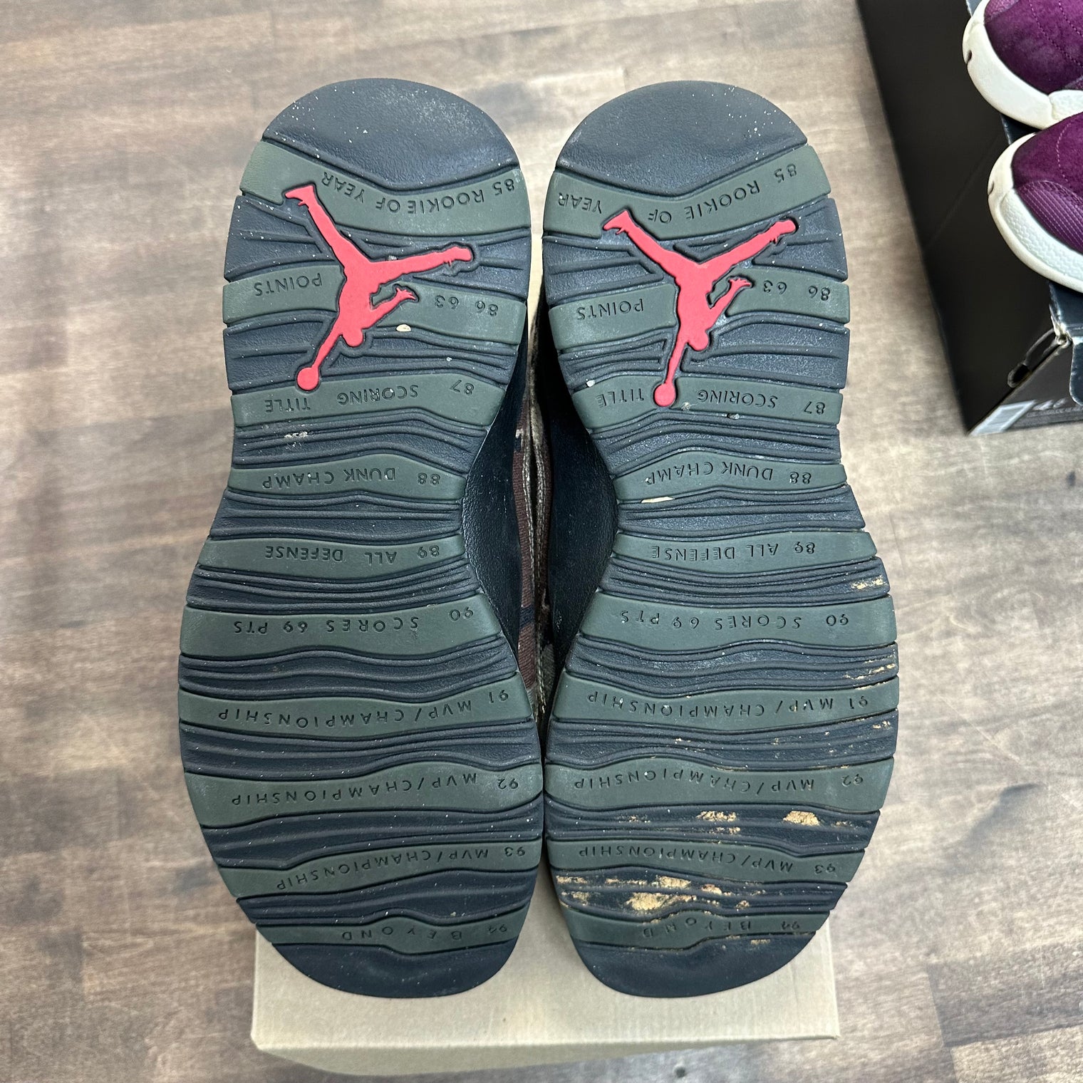 Jordan 10 Retro Woodland Camo (US 12) (USED, No Box)