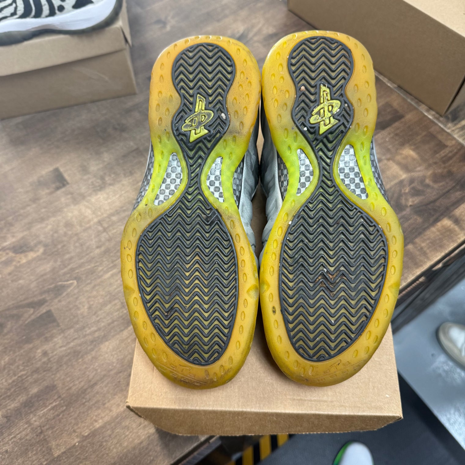 Volt Camo Foamposite One (USED, No Box)