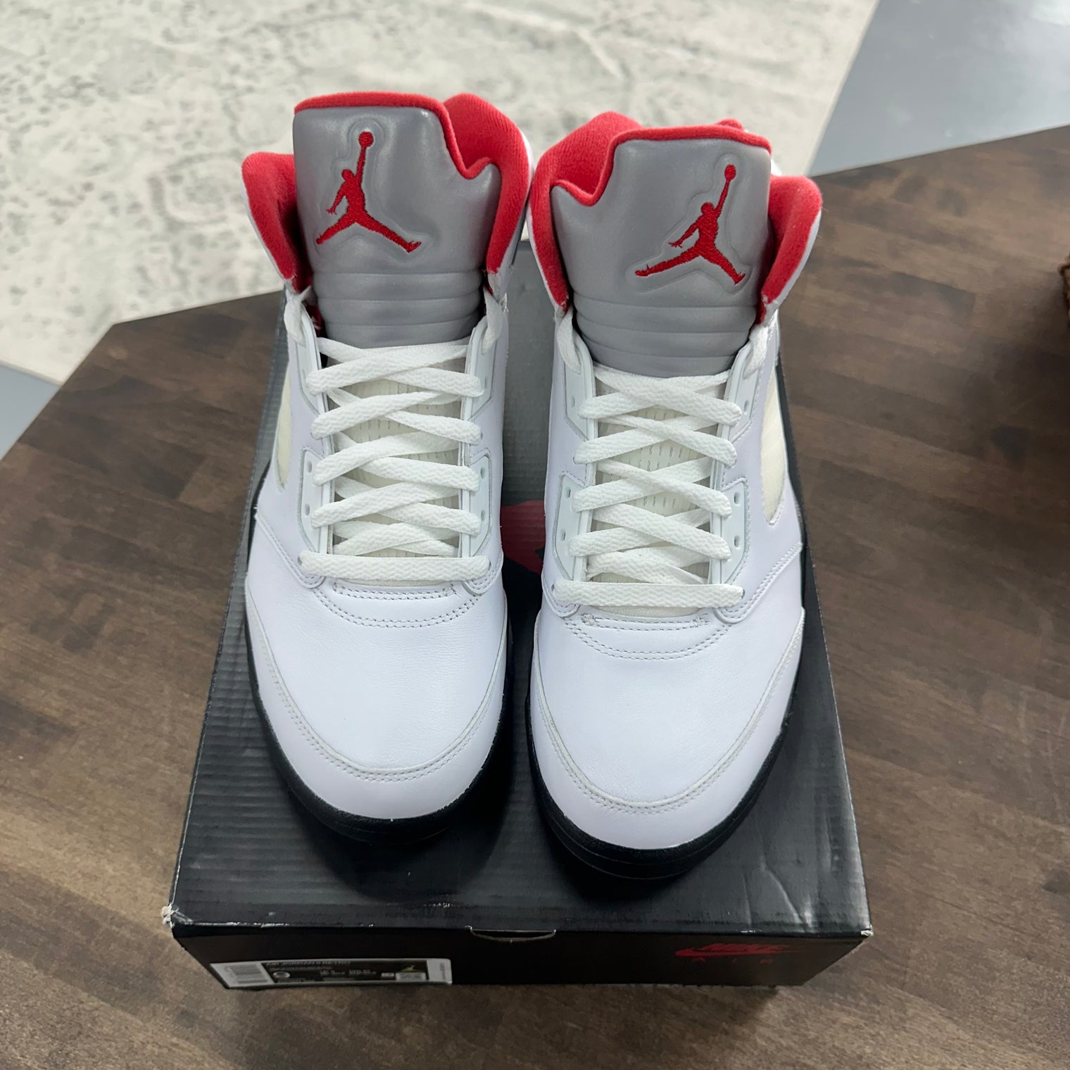 Fire Red Jordan 5 (Lightly Worn)