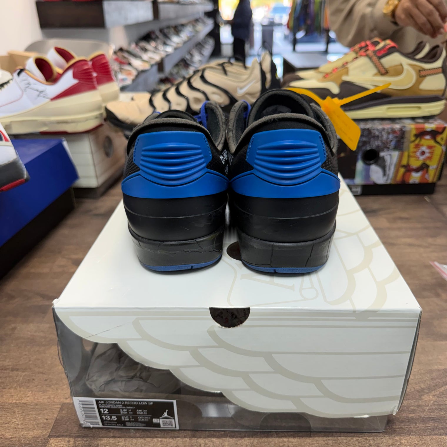 Off-White Black Blue Jordan 2 Low (USED)
