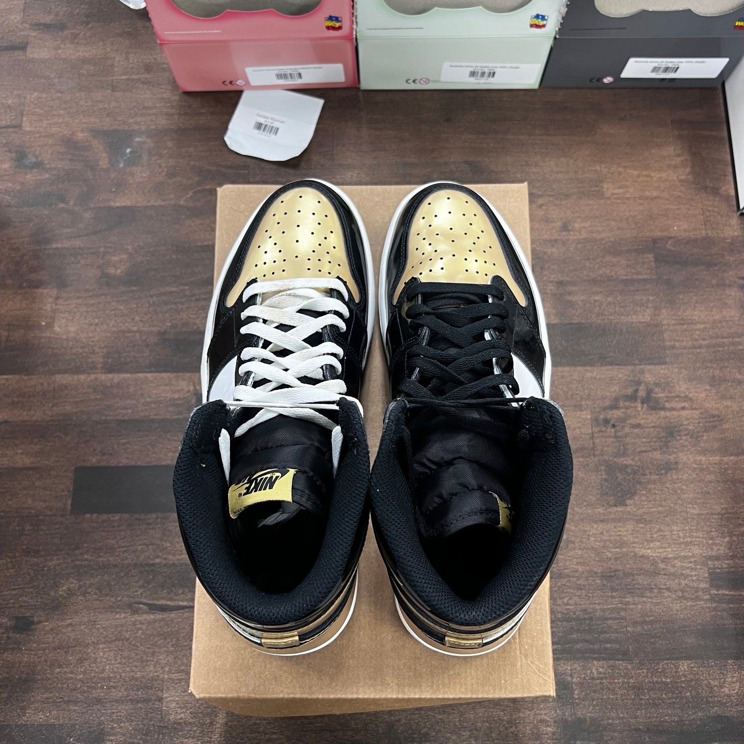 Gold Toe Jordan 1 High (USED,NO BOX)