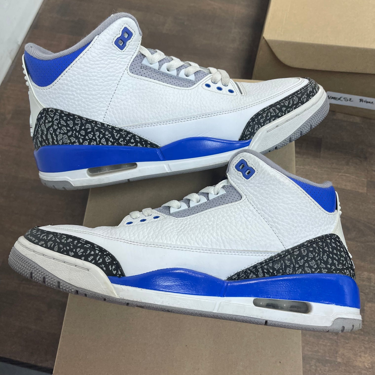 Racer Blue Jordan 3 Retro (USED, No Box)