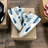 Military Blue Jordan 4 Retro (GS) (USED, No Box)