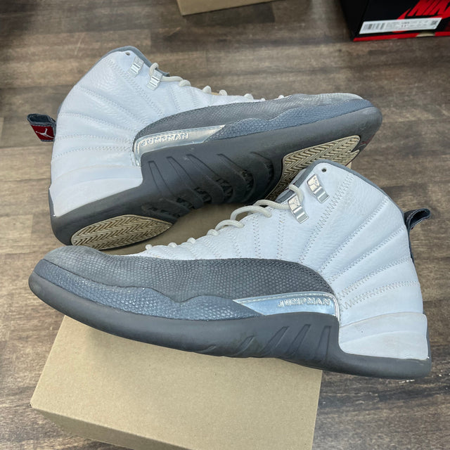 White Dark Grey Jordan 12 (USED, No Box)