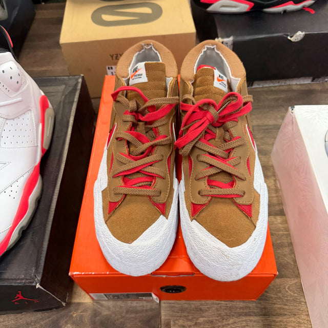 Sacai British Tan Nike Blazer Low (USED)