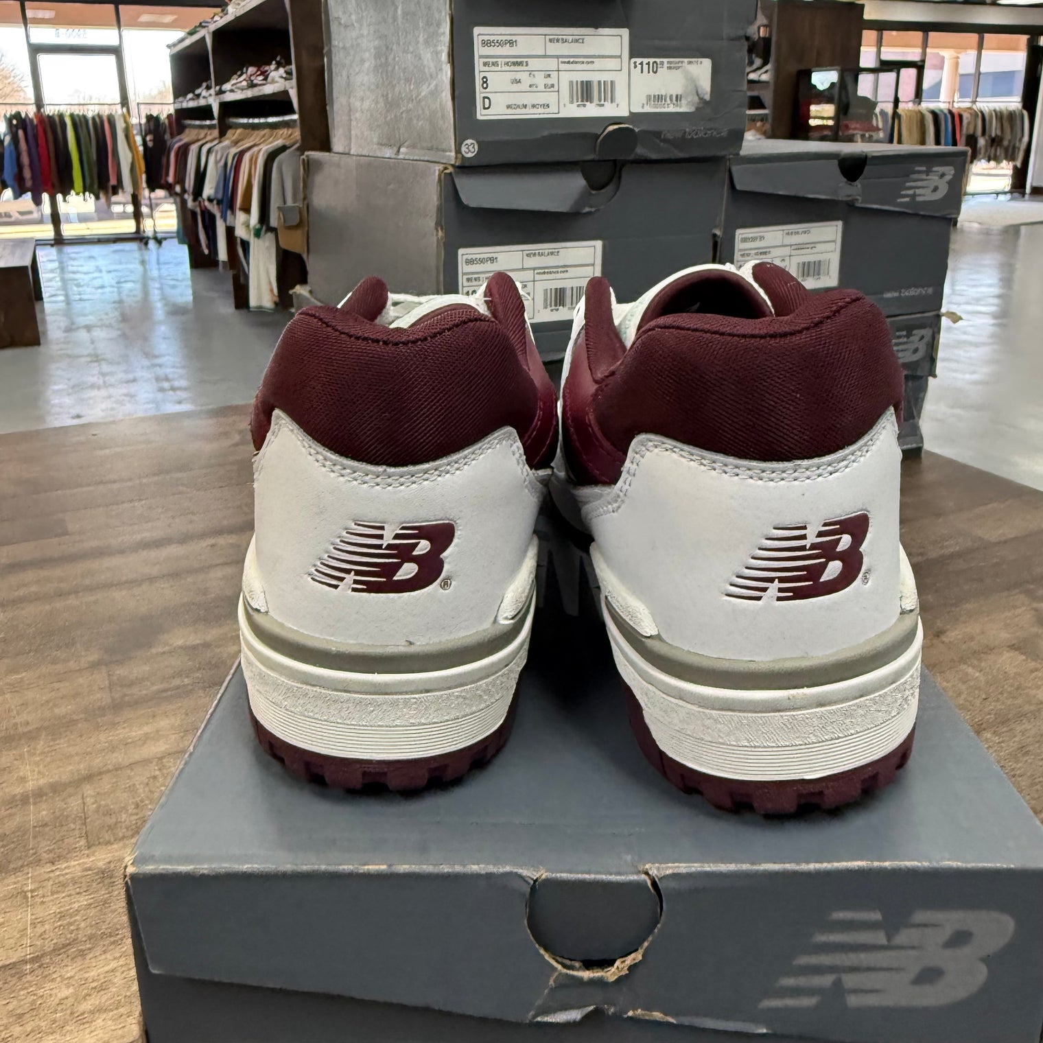 New Balance 550 Burgundy Cyan (Lightly Worn)