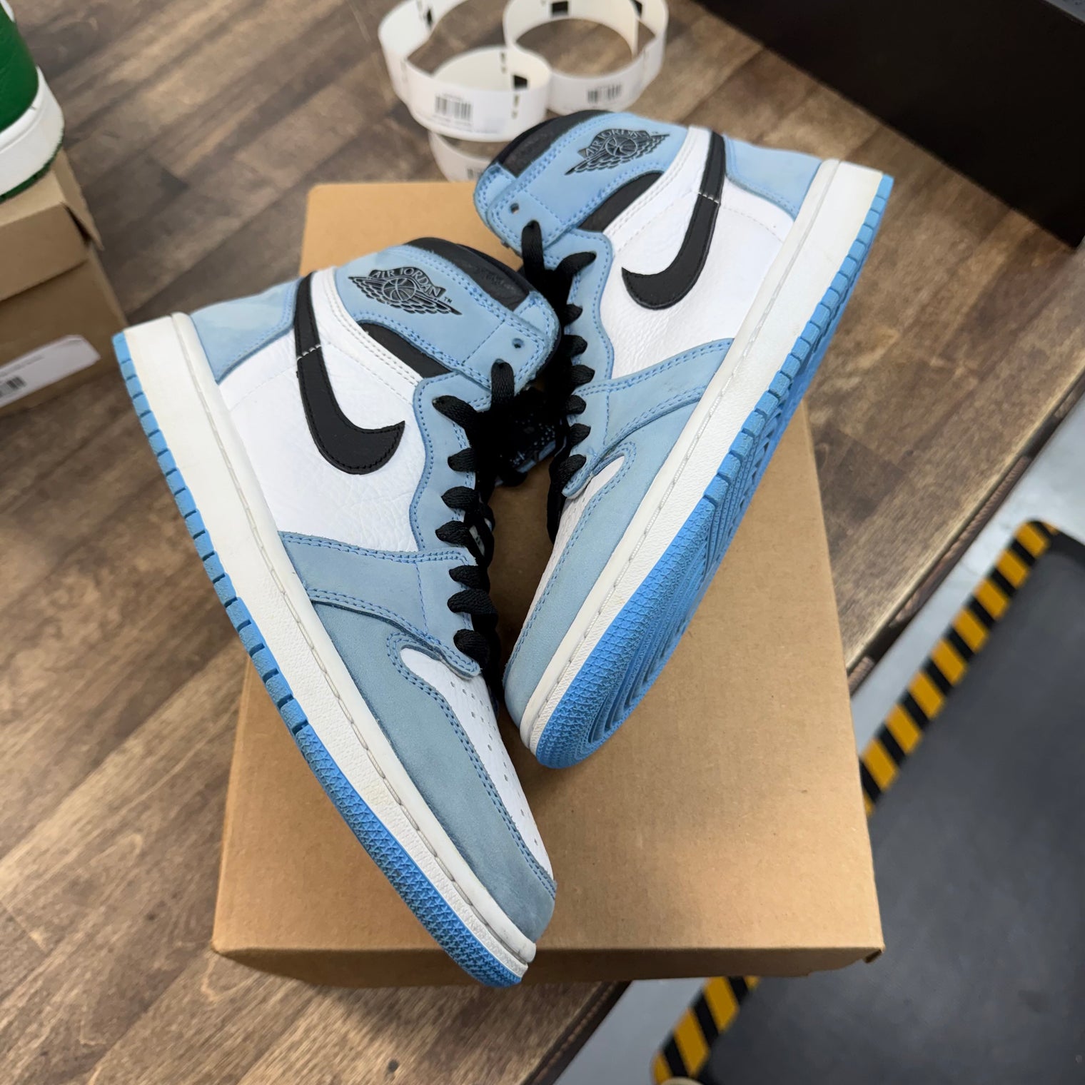 University Blue White Jordan 1 High (USED, No Box)