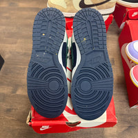 Sports Specialties White Navy Dunk High (USED)