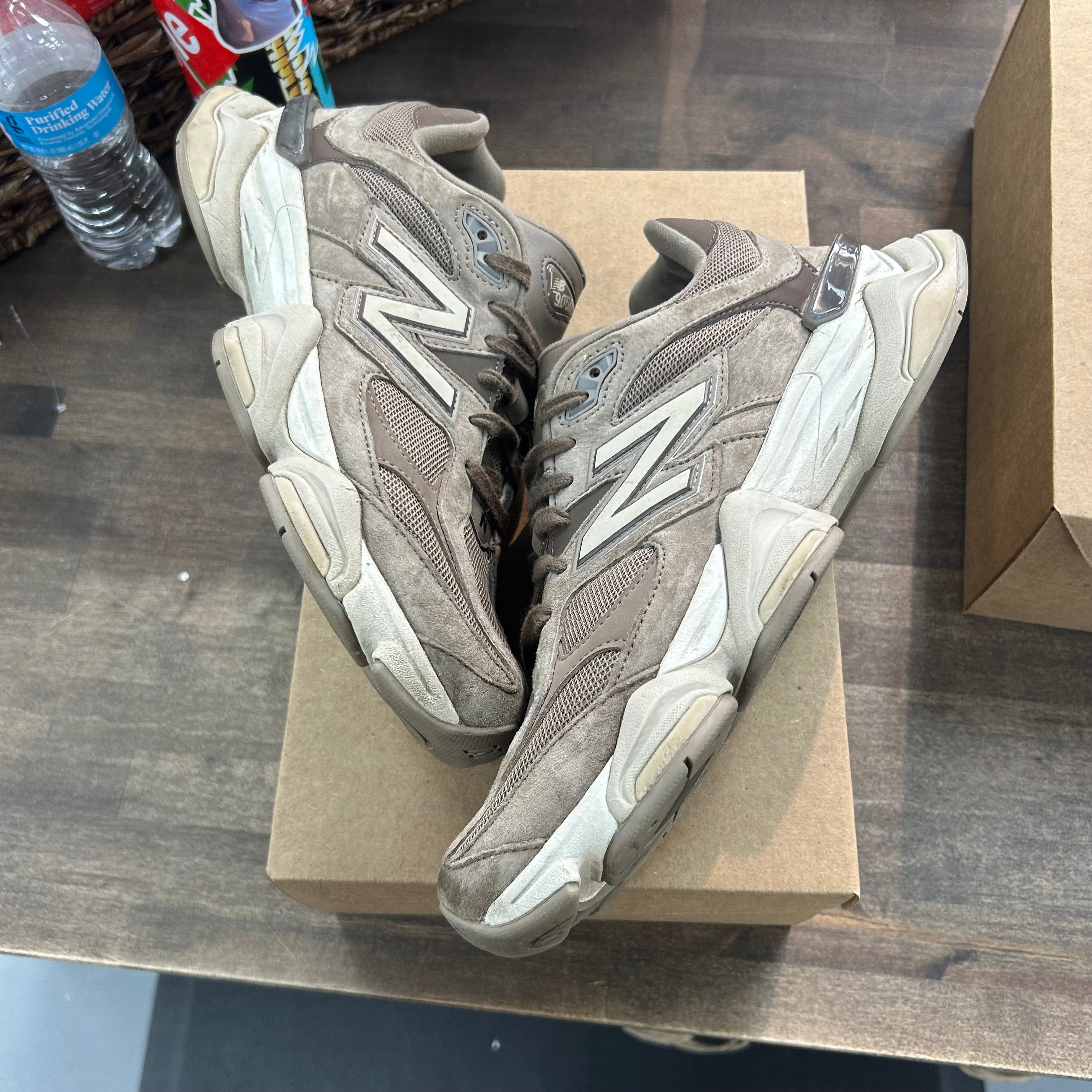 New Balance 9060 Mushroom Brown (US 11.5) (USED, No Box) Size 11.5 (Pre-Owned) - Image 1