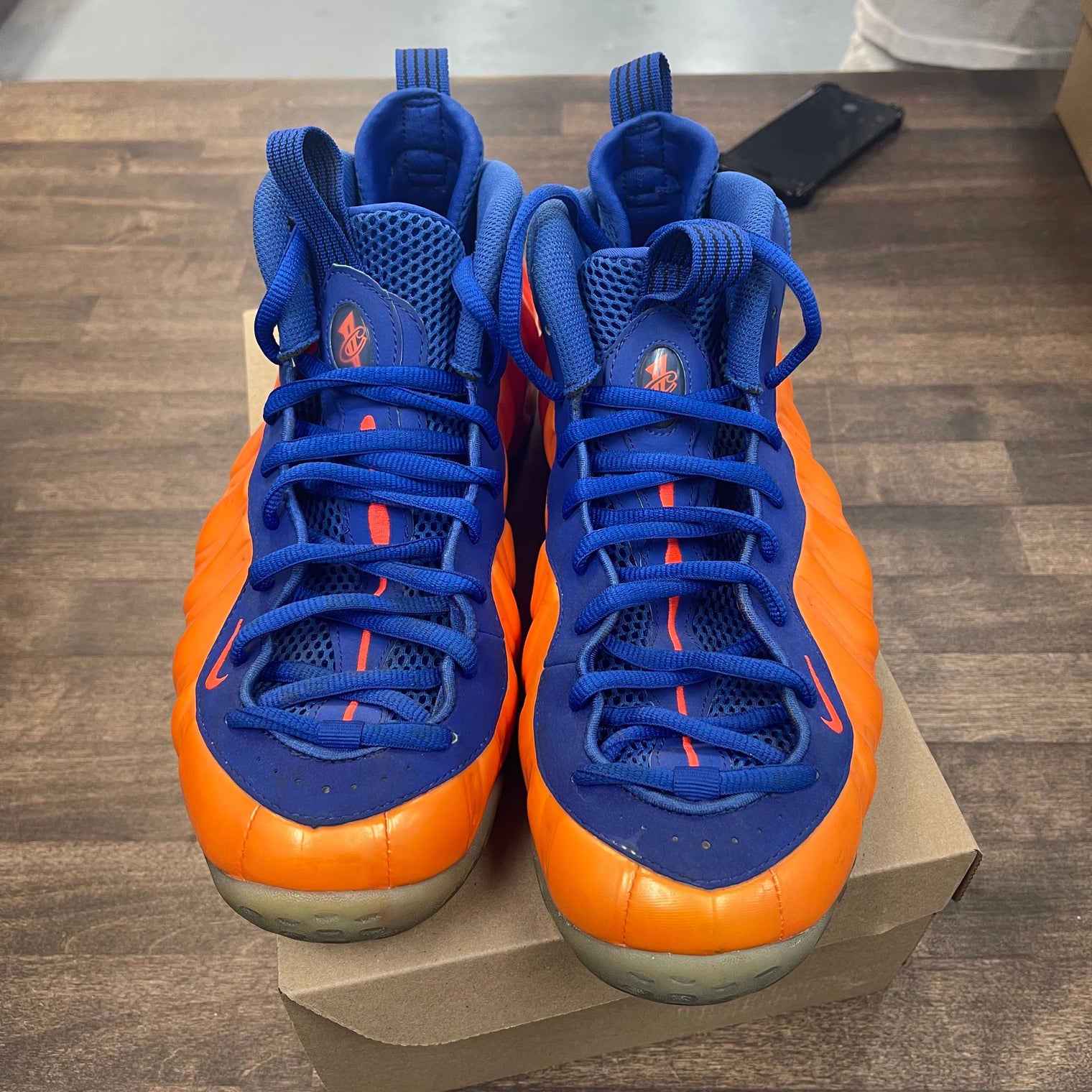 Knicks Nike Foamposite One (USED,No Box)