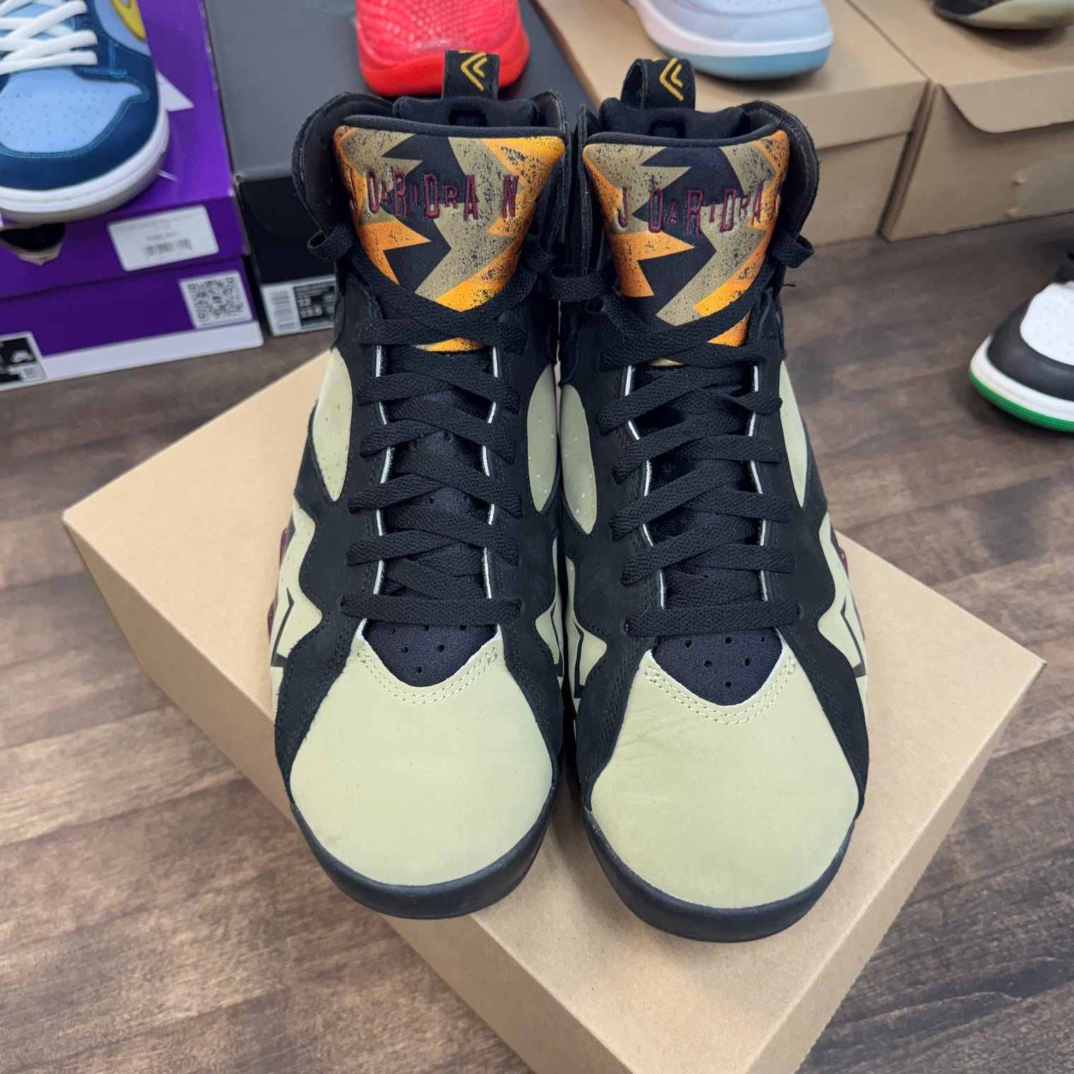 Black Olive Jordan 7 (USED, No Box)