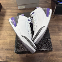 Dark Iris Jordan 3 Retro (Lightly Worn)
