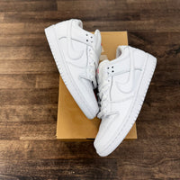 Triple White Nike SB Dunk Low (USED)