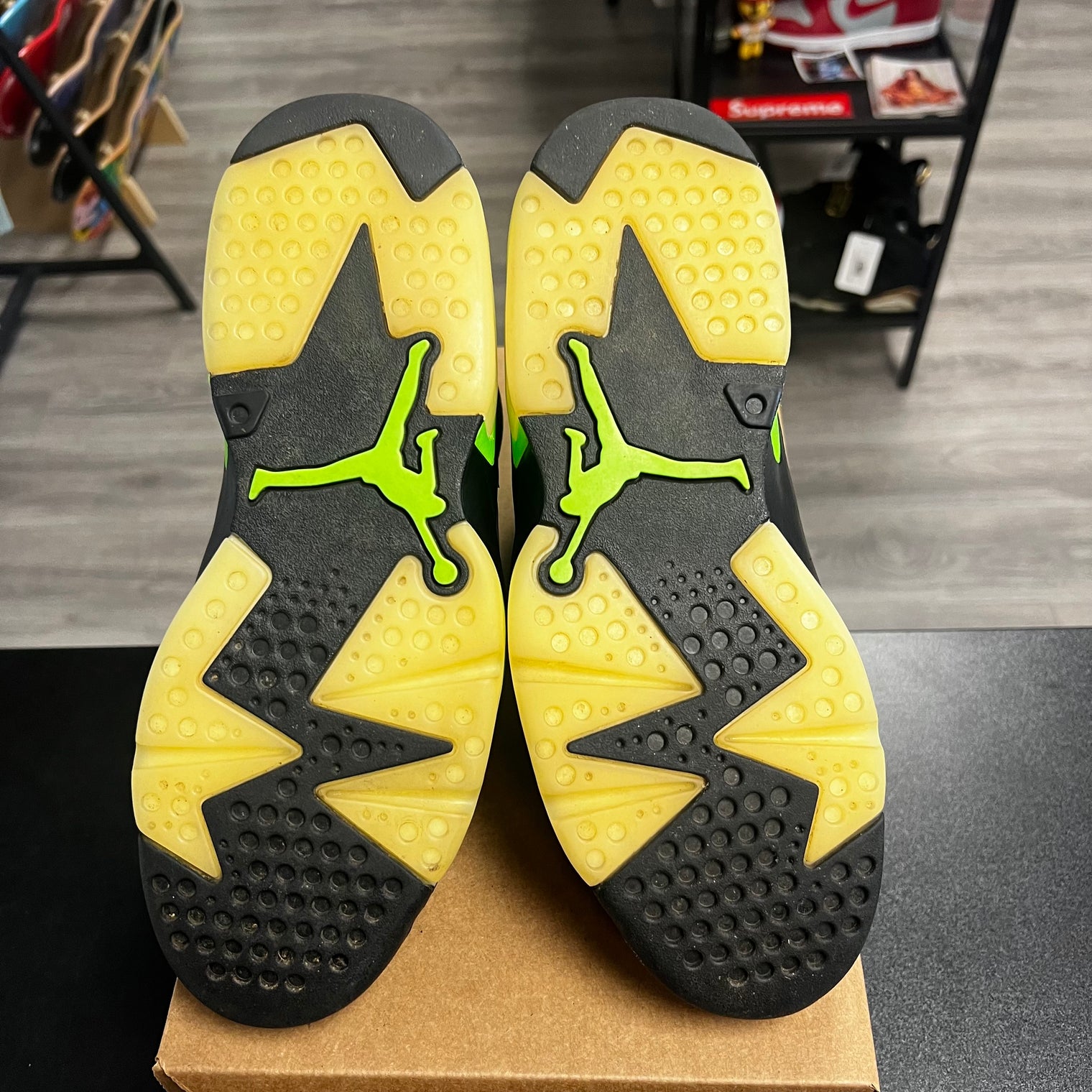 Electric Green Jordan 6 (USED, no box)