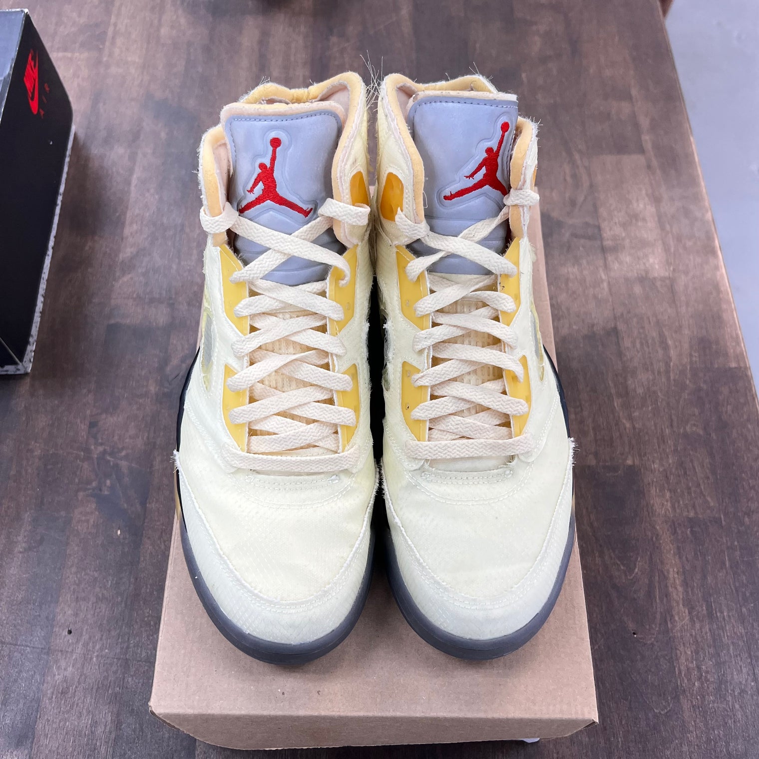 Off-white Jordan 5 Sail (USED,No Box)