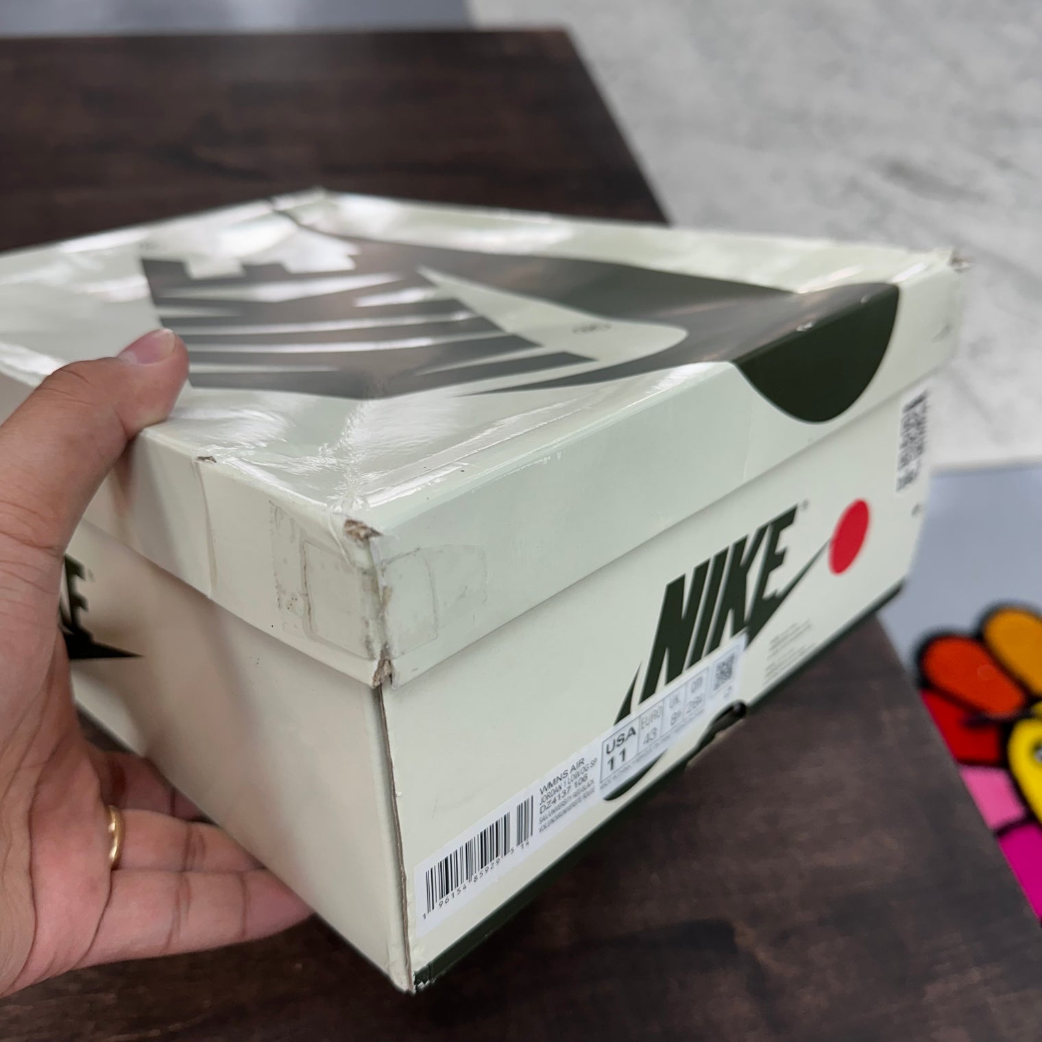 (W) Olive Travis Scott Jordan 1 Low OG (USED)