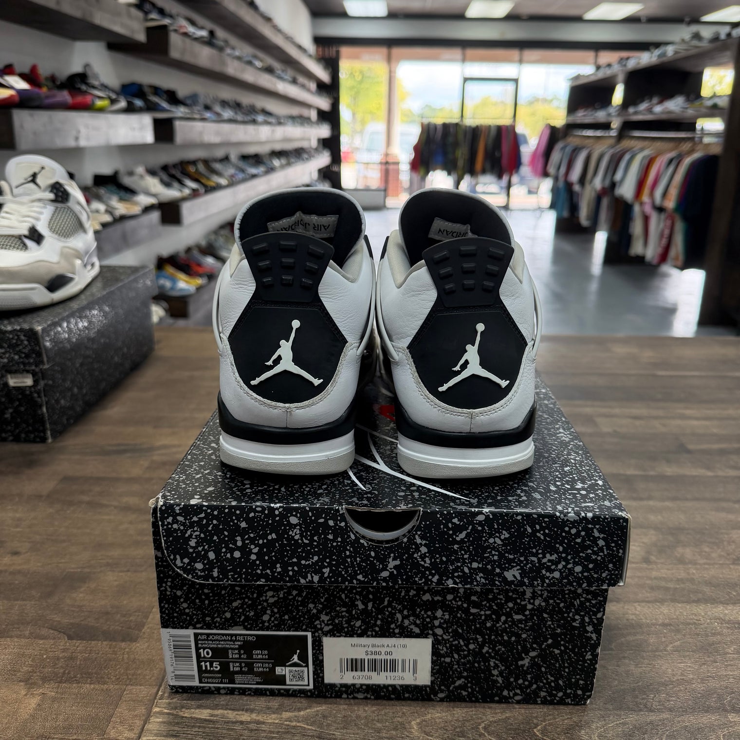 Military Black Jordan 4 Retro (Used)