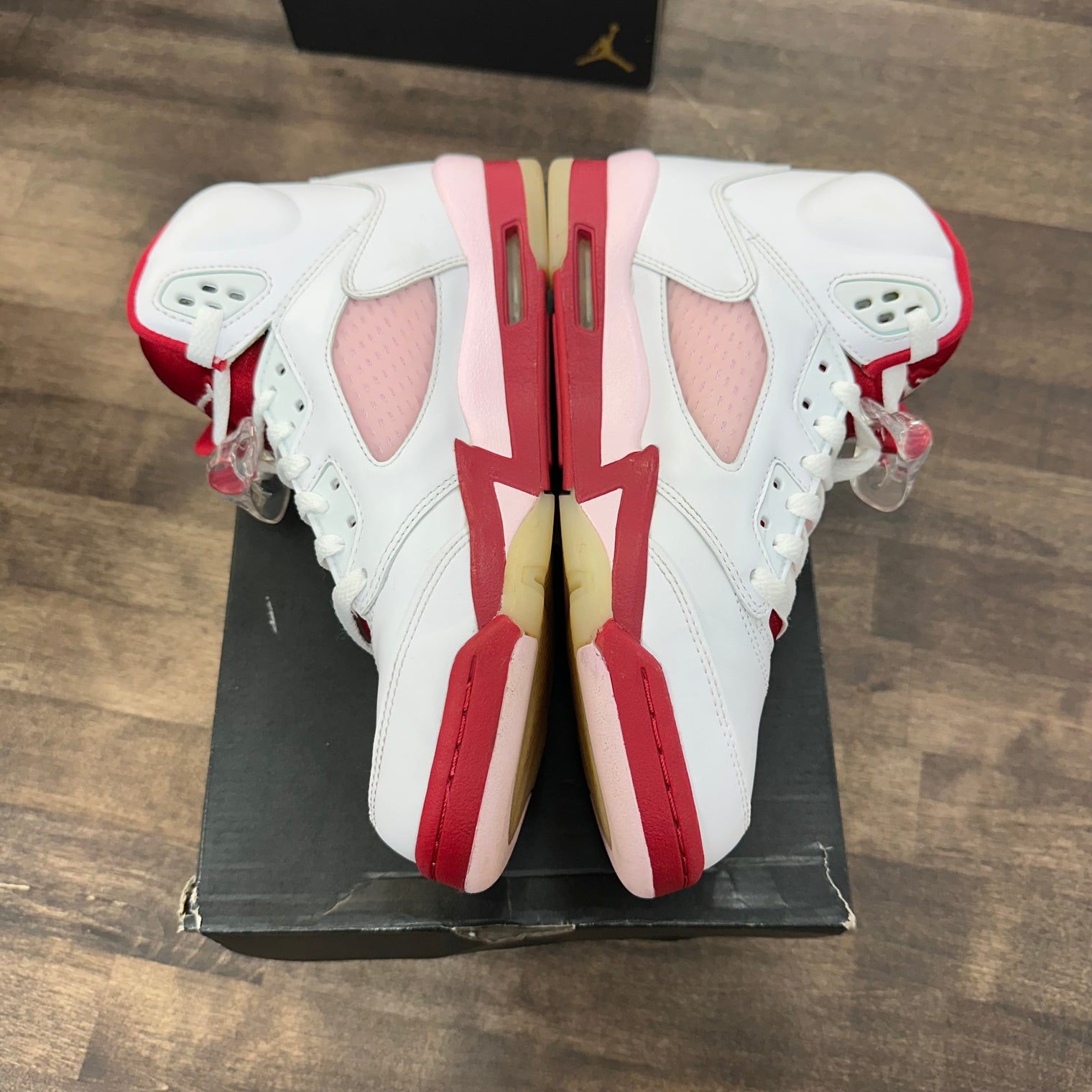White Red Pink Jordan 5 Retro (GS) (USED)