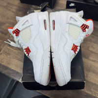 Metallic Orange Jordan 4 Retro (B-Grade) (USED, Replacement Box)