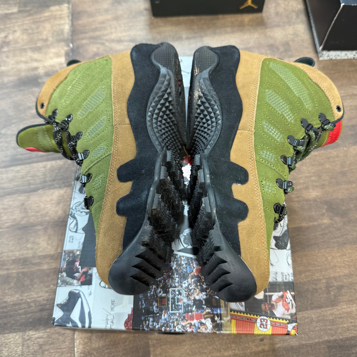 Military Brown Legion Green Jordan 9 Boot NRG (USED)