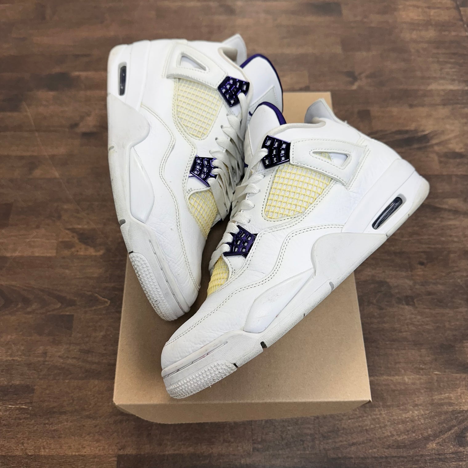 Metallic Purple Jordan 4 (USED,No Box)
